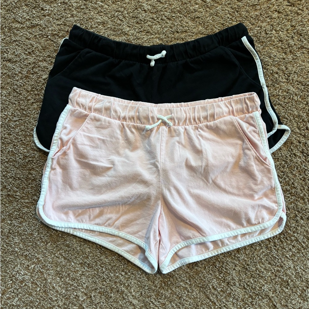 Girl’s Lot of 2 Old Navy Shorts in Pink and Black Size XXL (18) Plus
